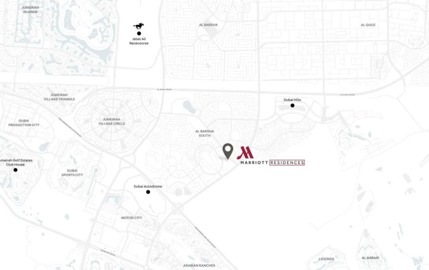 Site plan – Marriott Executive Apartments