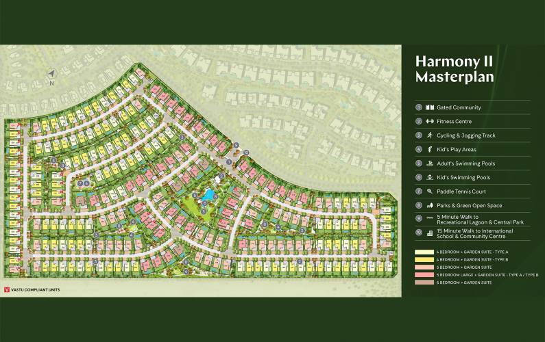 Site plan – Harmony II Villas