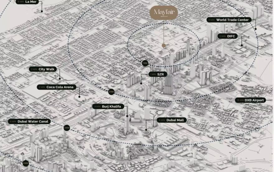 Site plan – Mayfair Gardens