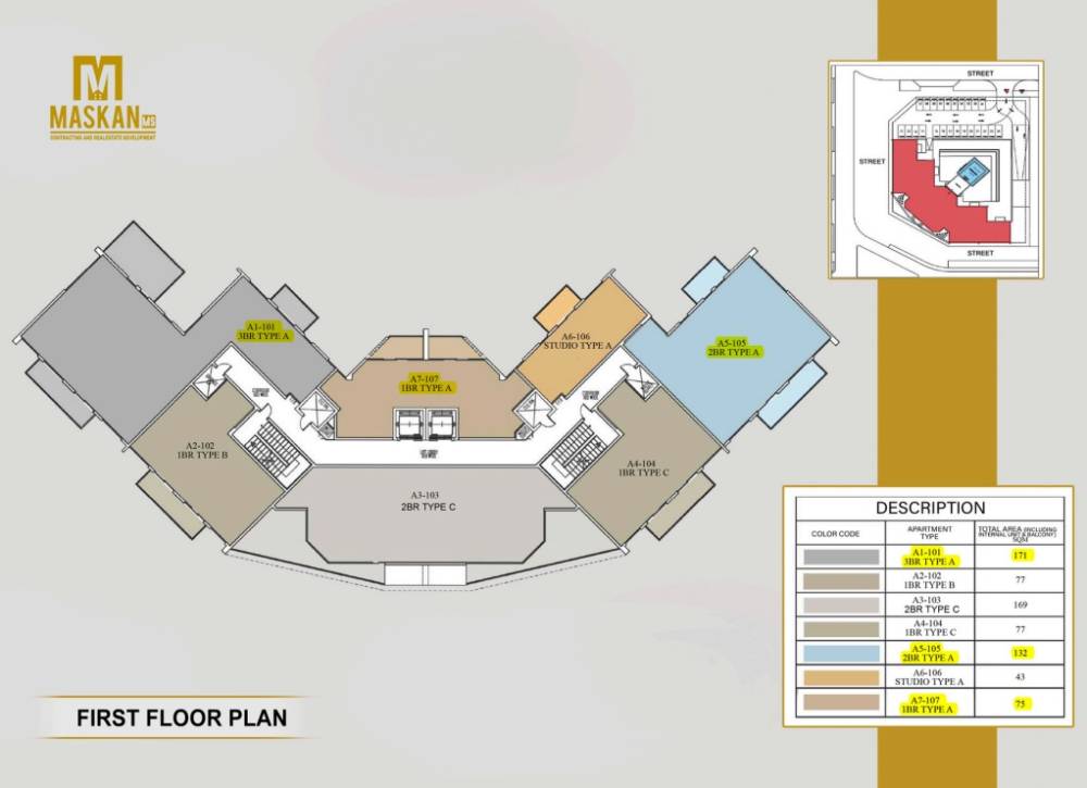 General plan – Nourwatan Residential#1