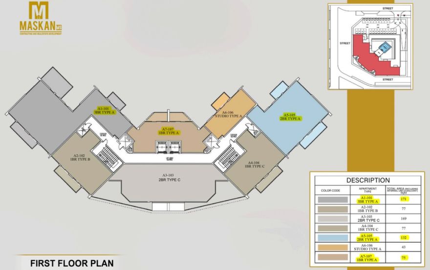 Site plan – Nourwatan Residential