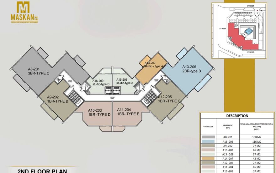 Site plan – Nourwatan Residential