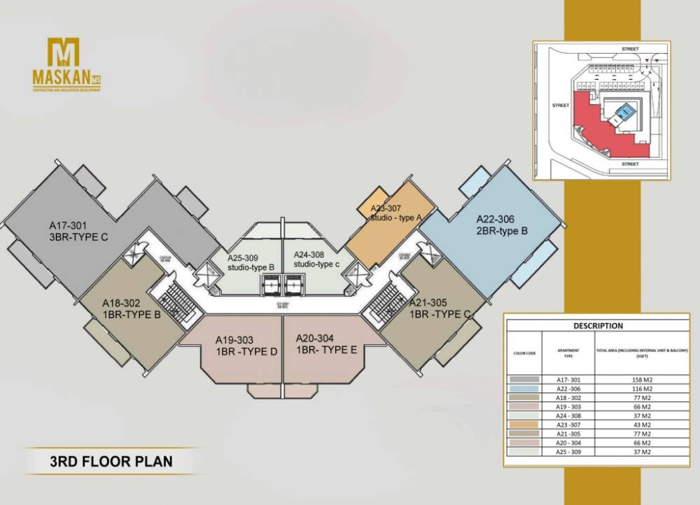 General plan – Nourwatan Residential#3