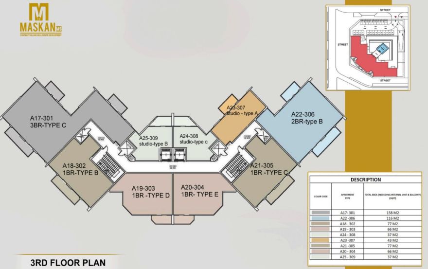 Site plan – Nourwatan Residential