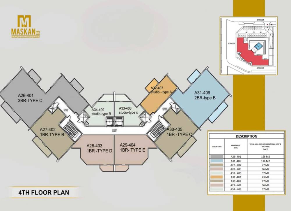General plan – Nourwatan Residential#4
