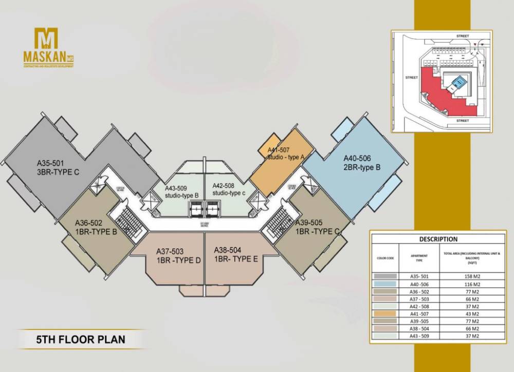 General plan – Nourwatan Residential#5