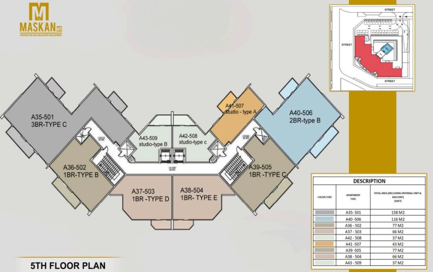 Site plan – Nourwatan Residential