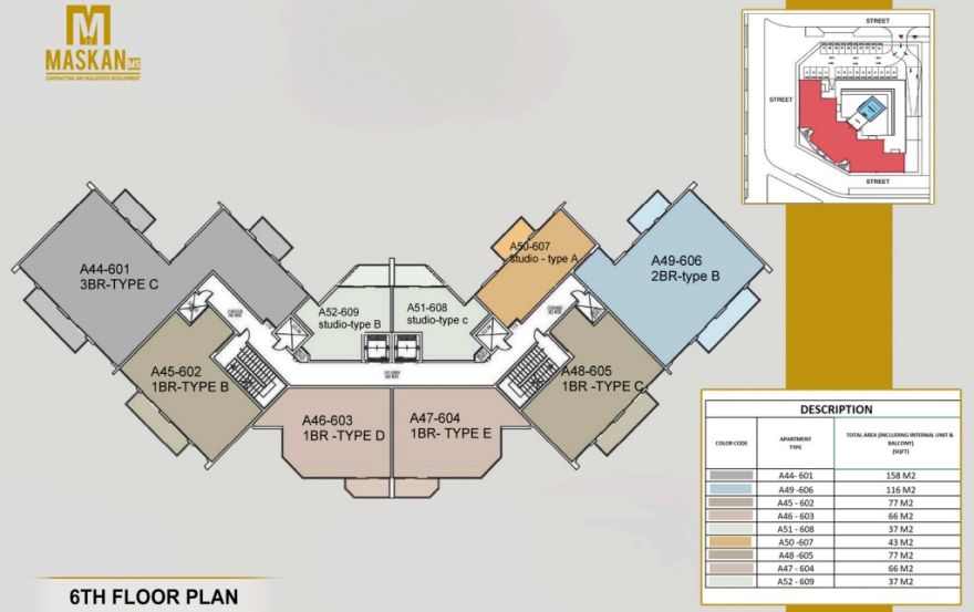 Site plan – Nourwatan Residential