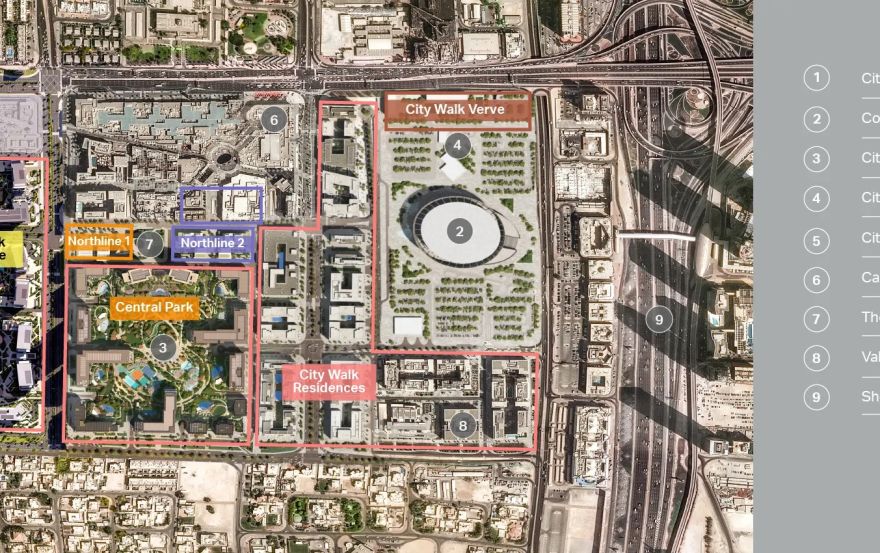 Site plan – City Walk Crestlane