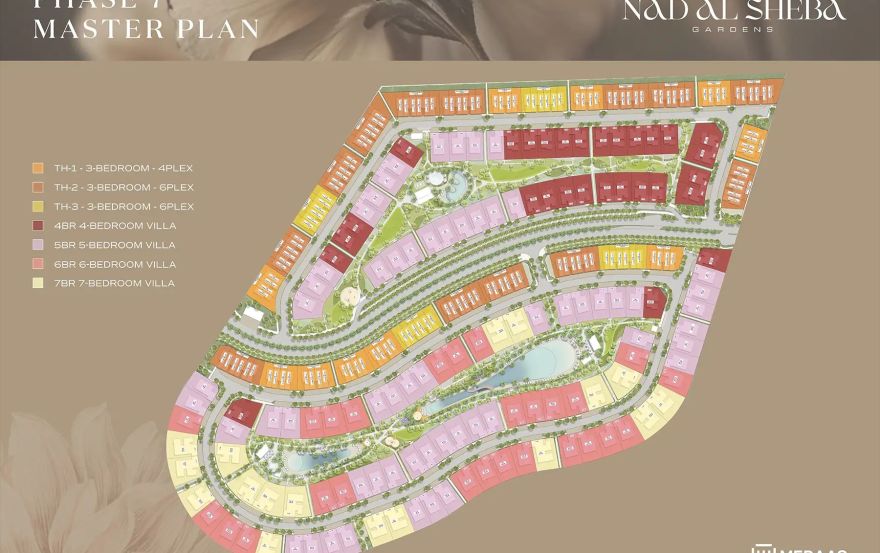 Site plan – Nad Al Sheba Gardens Phase 7