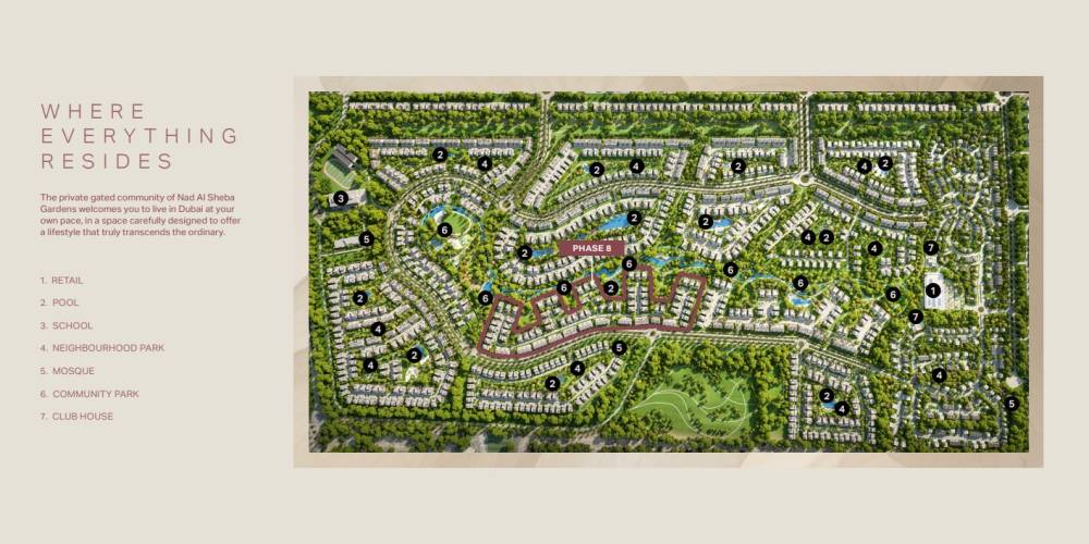 General plan – Nad Al Sheba Gardens Phase 8#2