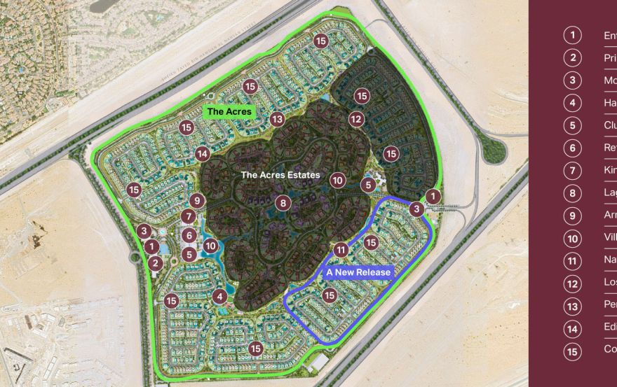 Site plan – The Acres Villas