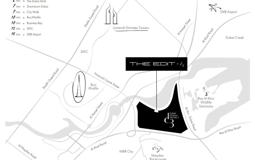 Site plan – The Edit at d3