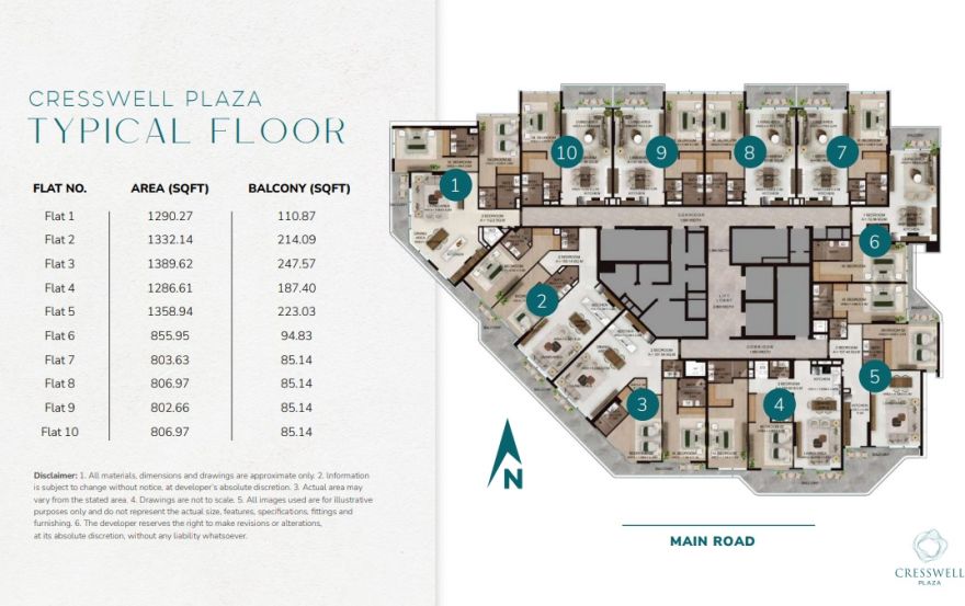 Site plan – Cresswell Plaza