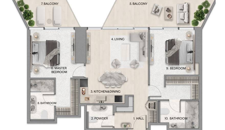 Plans Riviera Residences