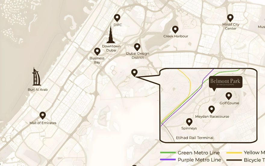 Site plan – Belmont Park