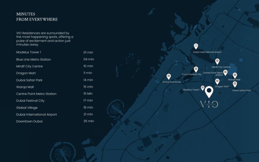 Site plan – Vio Residences