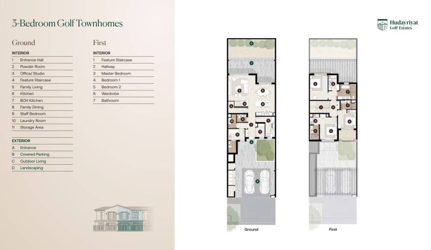 Plans Hudayriyat Golf Estates