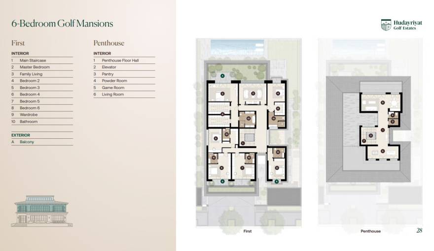 Plans Hudayriyat Golf Estates