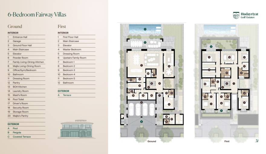 Plans Hudayriyat Golf Estates