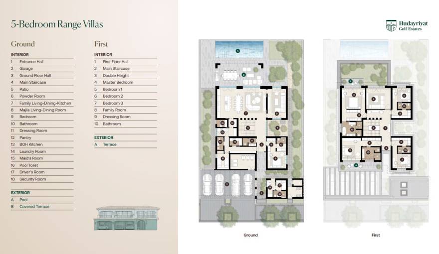 Plans Hudayriyat Golf Estates