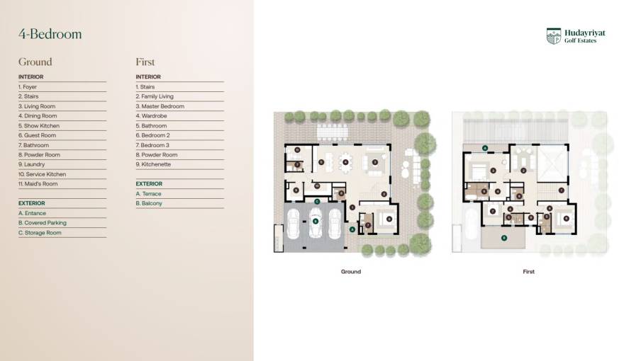 Plans Hudayriyat Golf Estates