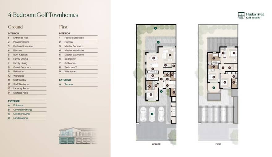 Plans Hudayriyat Golf Estates