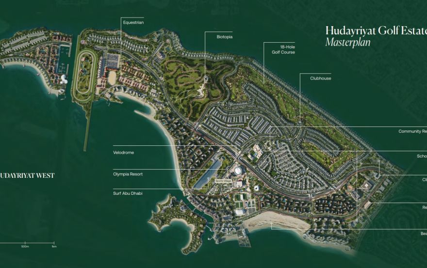 Site plan – Hudayriyat Golf Estates