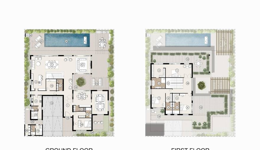 Plans Hudayriyat Villas