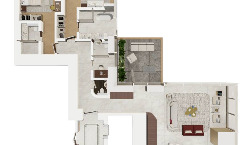 Plans Waldorf Astoria Residences Business Bay