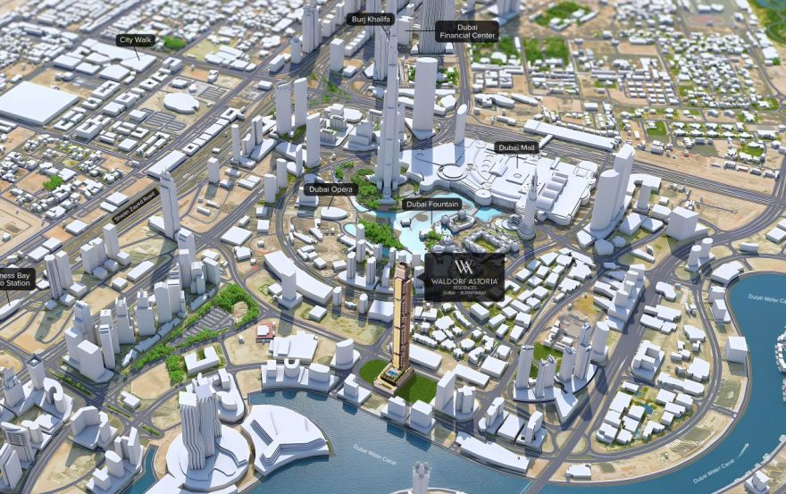 Site plan – Waldorf Astoria Residences Business Bay