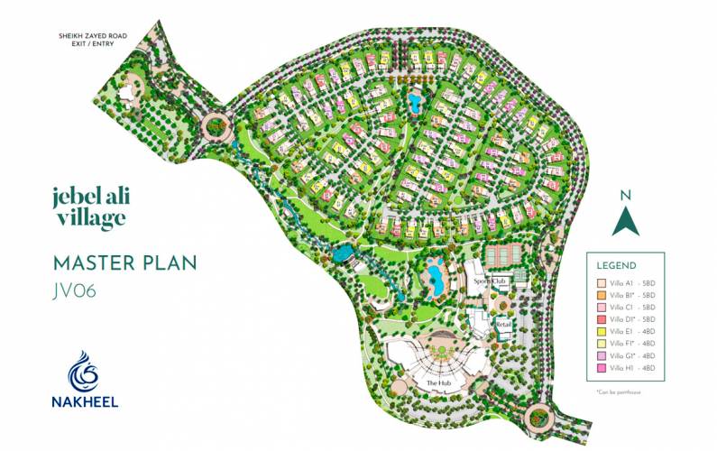 Site plan – Jebel Ali Village