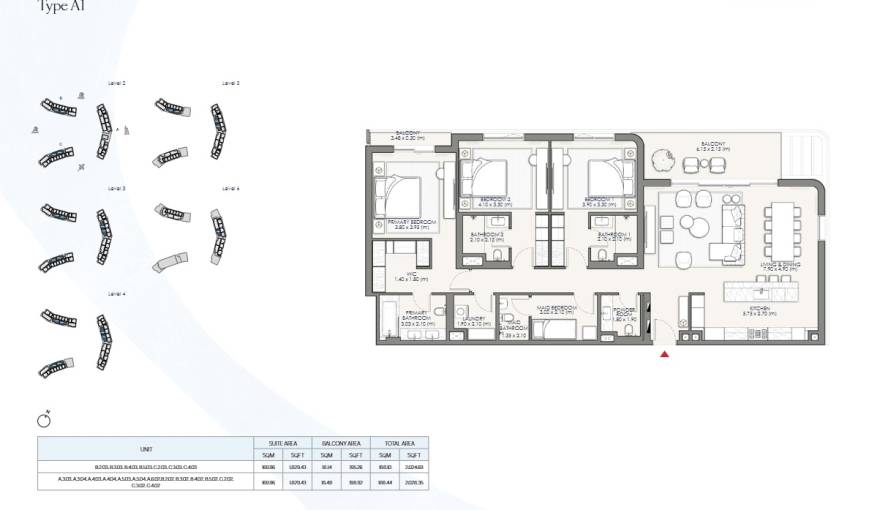 Plans Palm Central Private Residences