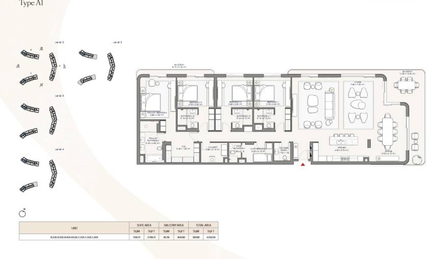 Plans Palm Central Private Residences