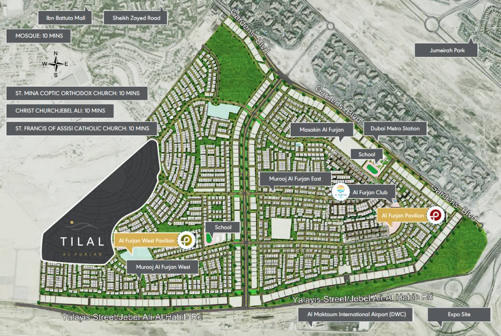 General plan – Tilal Al Furjan#1