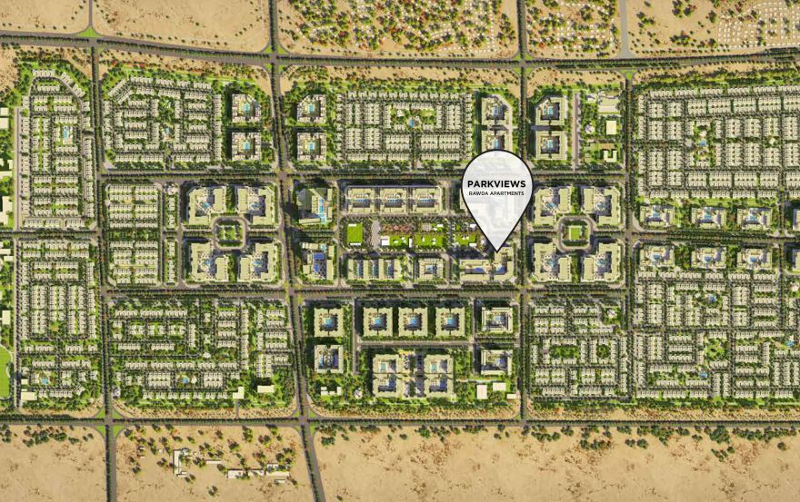 Site plan – Parkviews Rawda Apartments