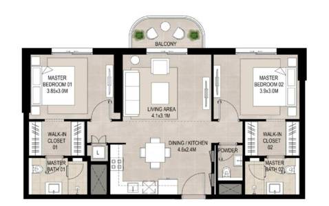 Plans Rawda II Apartments #2