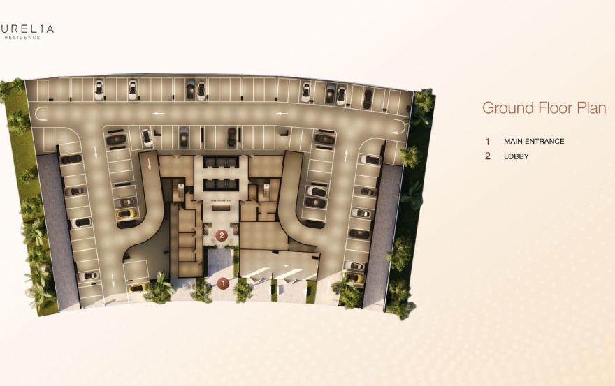 Site plan – AUREL1A Residence