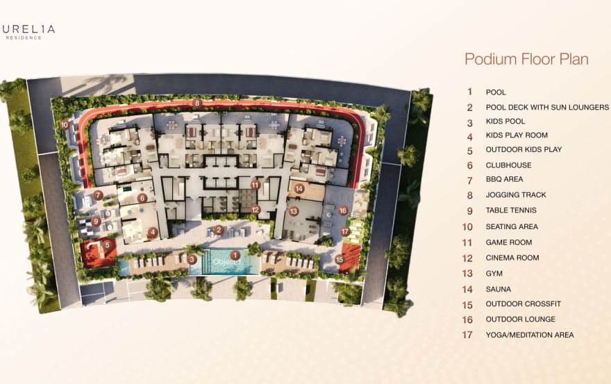 Site plan – AUREL1A Residence