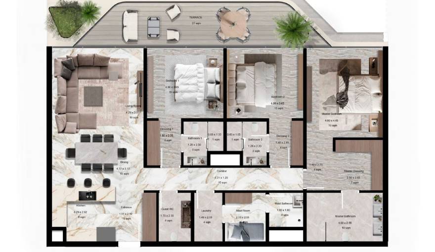 Plans Jacob & Co Apartments