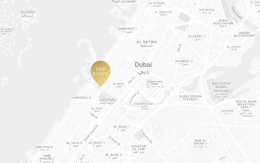 Site plan – The Rings