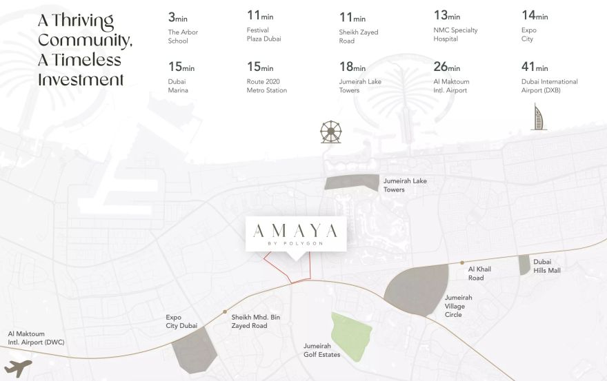 Site plan – Amaya by Polygon