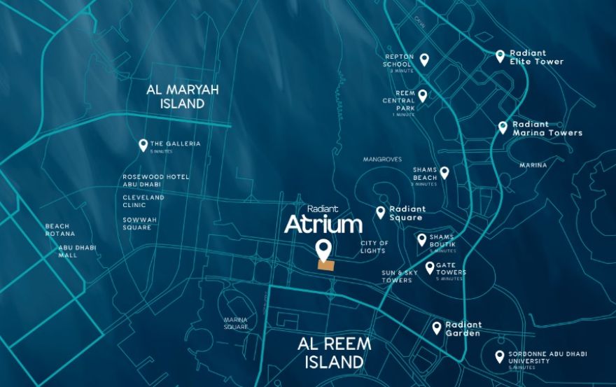 Site plan – Radiant Atrium Towers