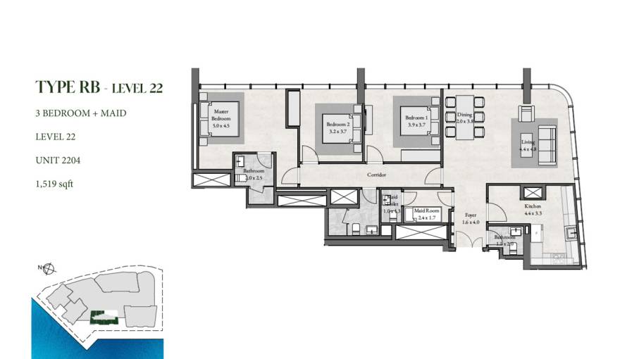 Plans Radiant Bay