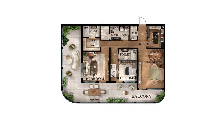 Plans Radiant Garden Towers