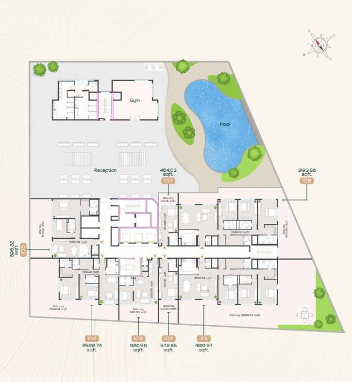 General plan – Radiant Garden Towers#1