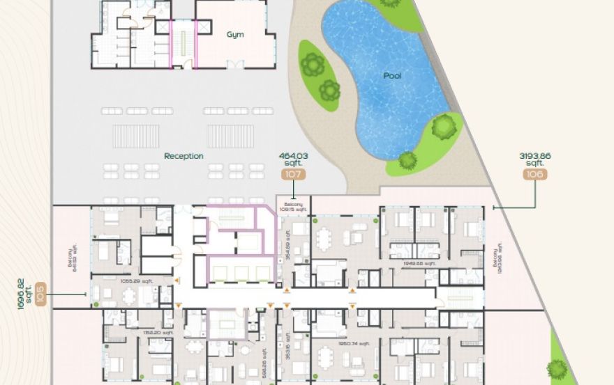 Site plan – Radiant Garden Towers