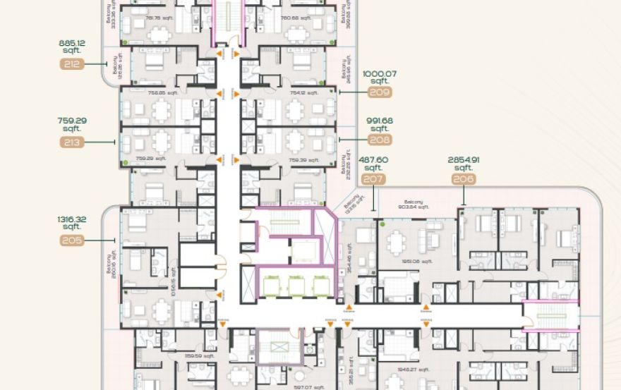 Site plan – Radiant Garden Towers