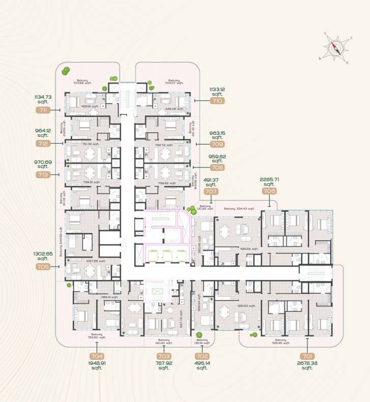 General plan – Radiant Garden Towers#3