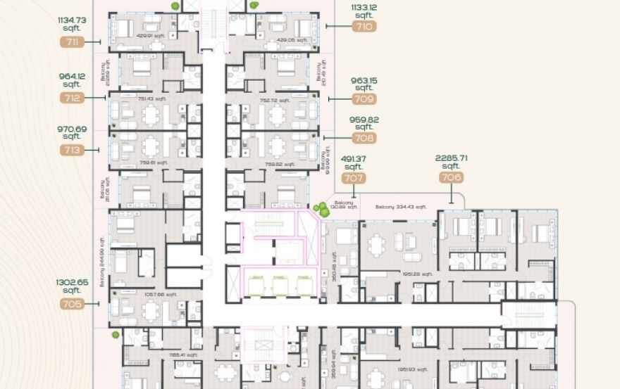 Site plan – Radiant Garden Towers